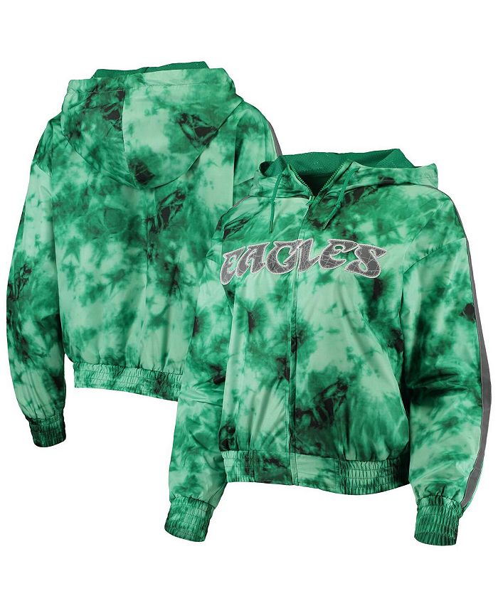 Philadelphia Eagles Mitchell & Ness Women's Half-Zip Windbreaker