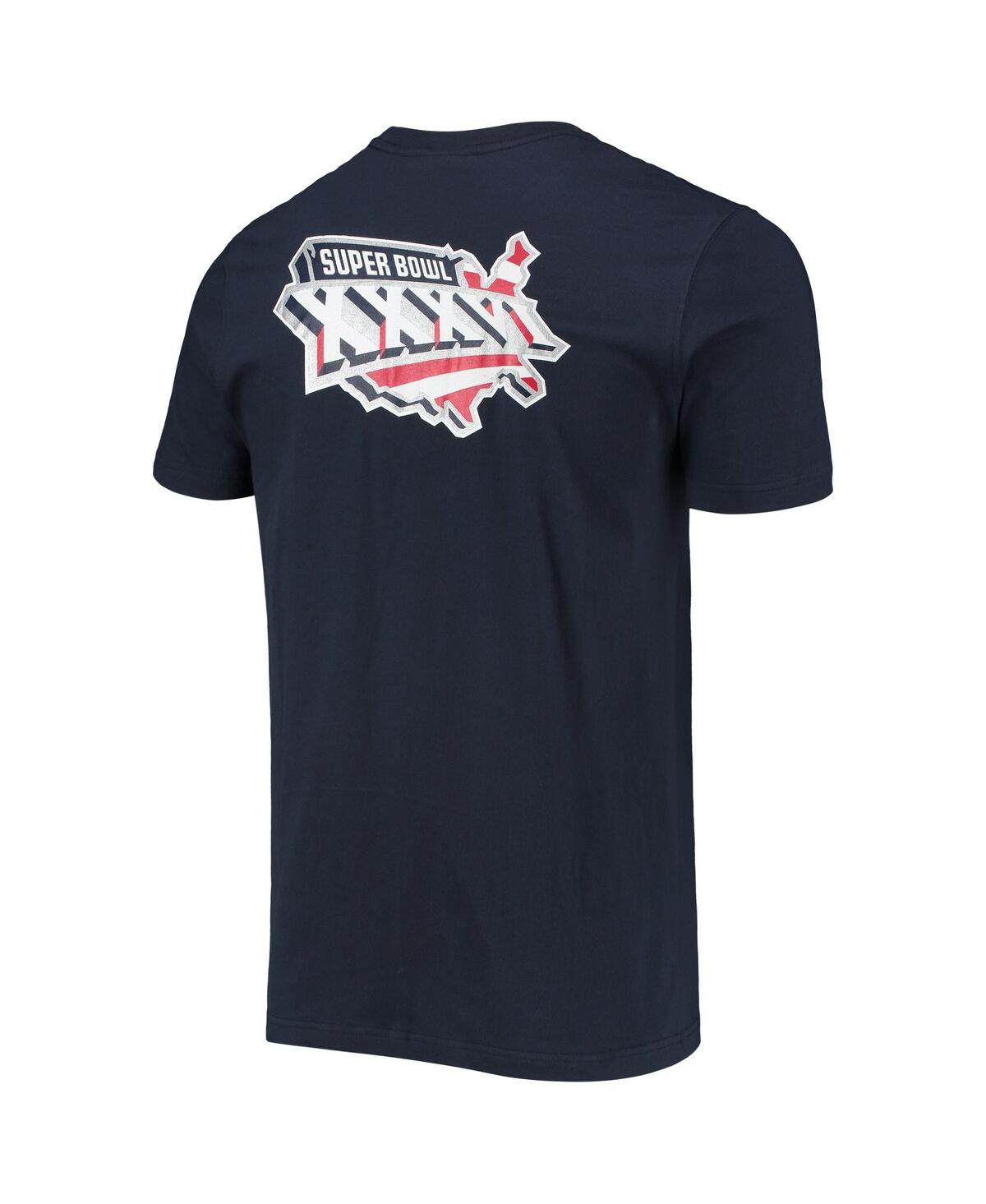 Shop New Era Men's  Navy New England Patriots Patch Up Collection Super Bowl Xxxvi T-shirt
