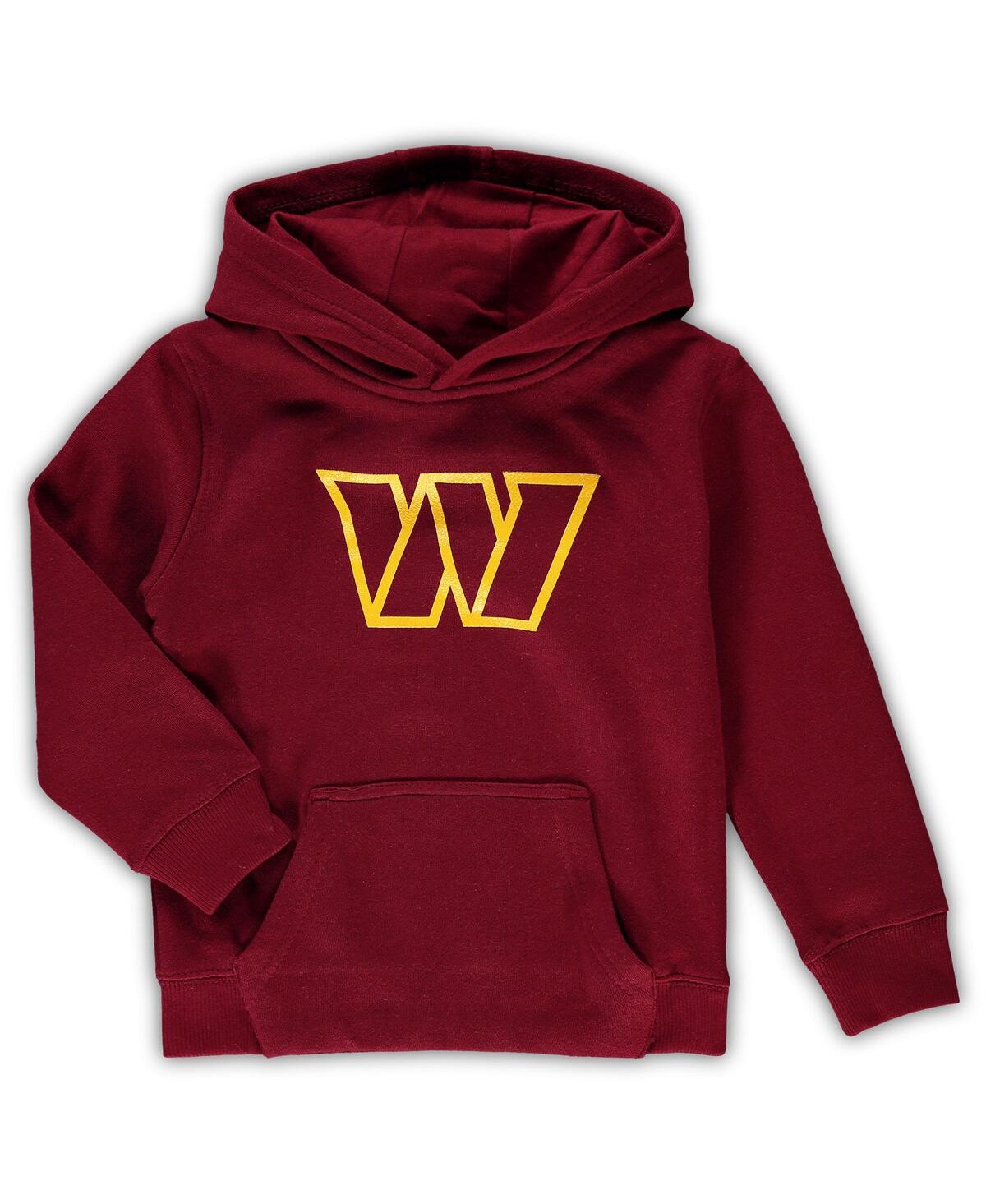 Outerstuff Babies' Toddler Boys And Girls Burgundy Washington Commanders Team Logo Pullover Hoodie