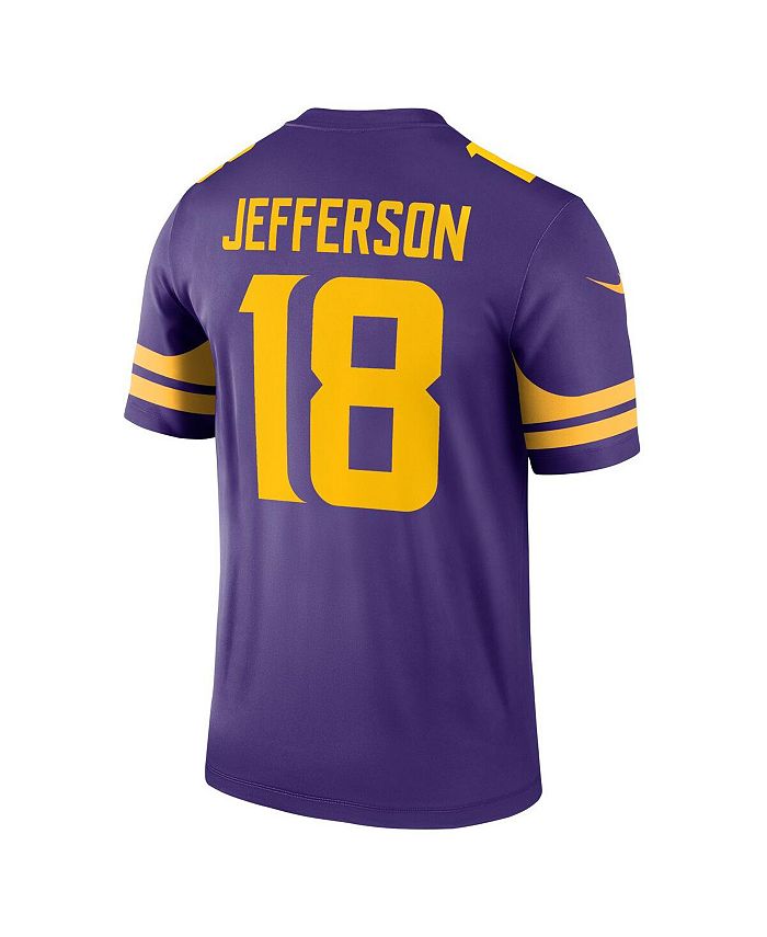 men's nike justin jefferson purple minnesota vikings alternate game jersey