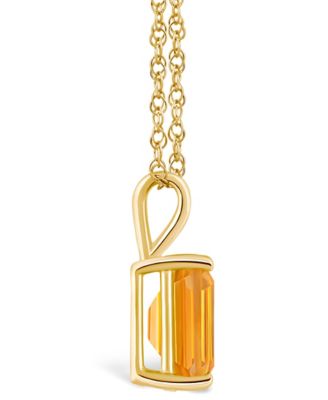 Citrine (3-1/7 ct. t.w.) Pendant Necklace in 14K White Gold or 14K Yellow Gold