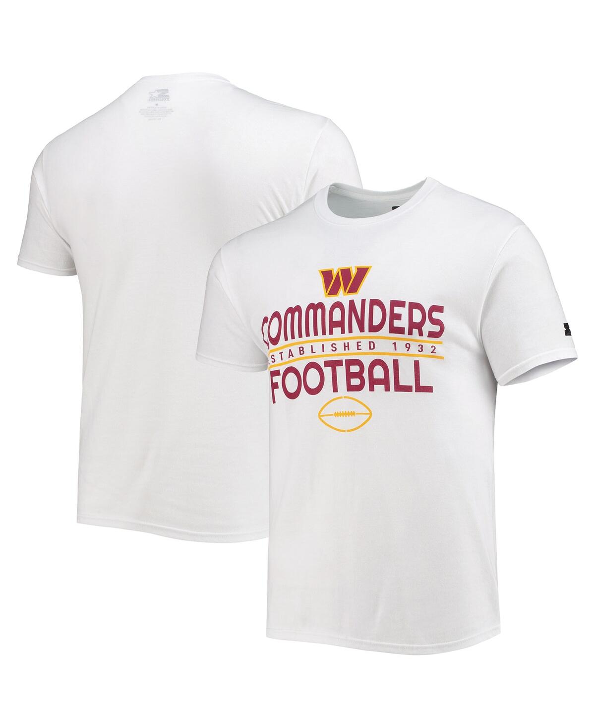 Shop Starter Men's  White Washington Commanders Prime Time T-shirt