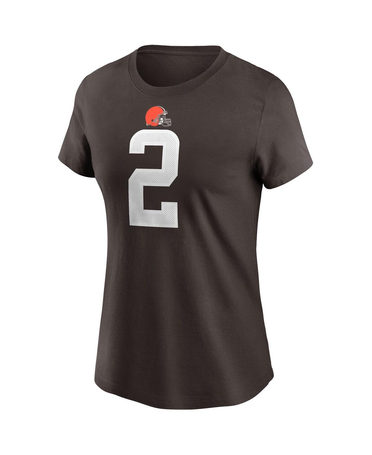Shop Nike Women's  Amari Cooper Brown Cleveland Browns Player Name & Number T-shirt