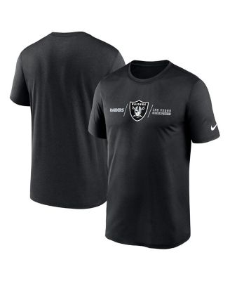 Men's Nike Black Las Vegas Raiders Logo Essential Legend Performance T-Shirt Size: Medium