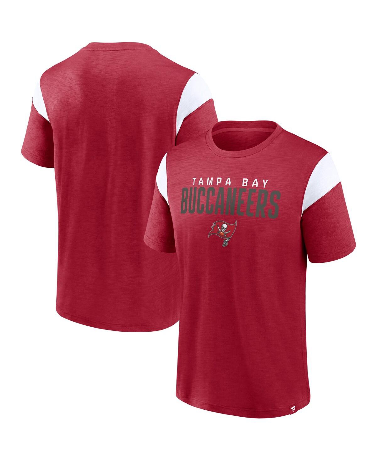 Fanatics Branded Red/white Tampa Bay Buccaneers Home Stretch Team T-shirt In Red