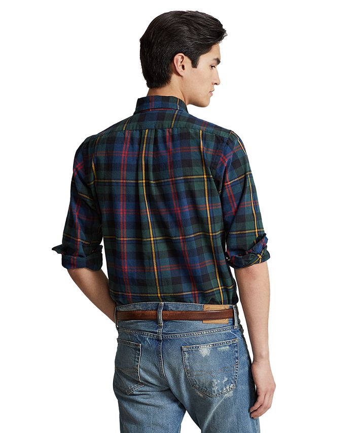 Polo Ralph Lauren Men's ClassicFit Plaid Oxford Shirt Macy's