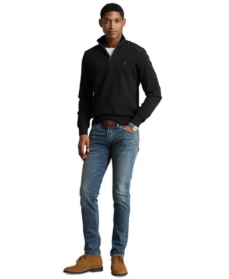 Polo Ralph Lauren Men's Hybrid Quarter-Zip Sweater - Macy's