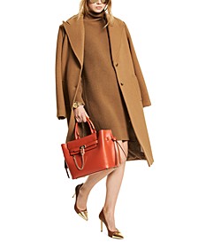 Women's Button-Front Oversized Coat
