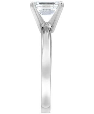 Diamond Emerald-Cut Solitaire Engagement Ring (1 ct. t.w.) in 14k White Gold
