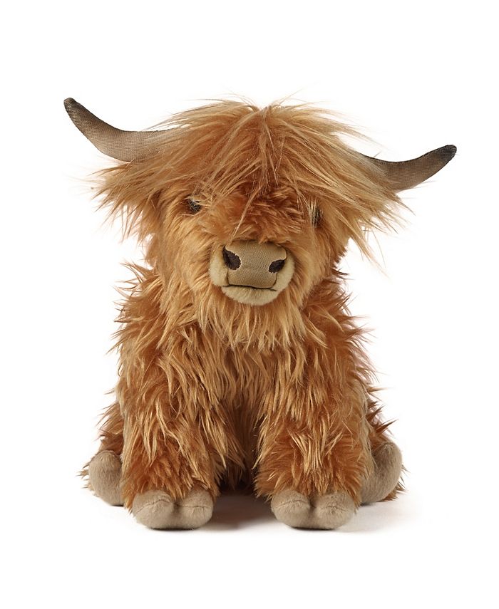 28cm Soft Stuffing, Stuffed Cattle Design, Farm Animals, Size: 9.8, Highland Cattle - 28cm