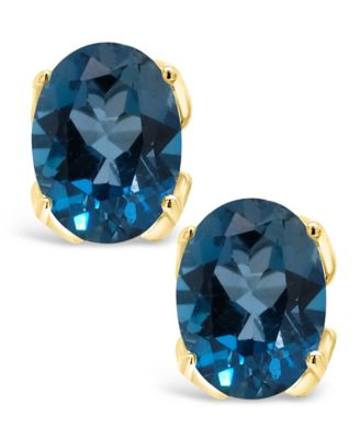London Topaz (3-1/5 ct. t.w.) Stud Earrings in 14K Yellow Gold