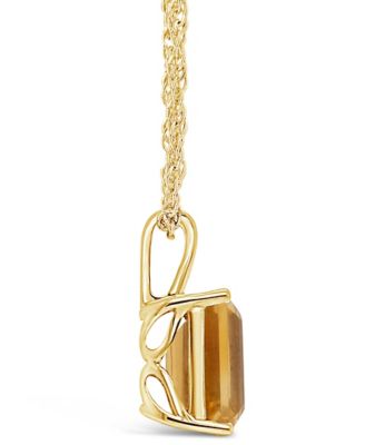 Citrine (3-1/7 ct. t.w.) Pendant Necklace in 14K Yellow Gold