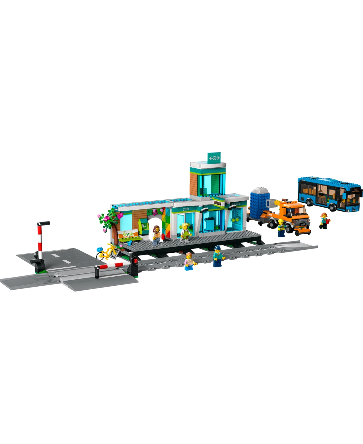 Shop Lego City Train Station 60335 Toy Building Set With 6 Minifigures In No Color