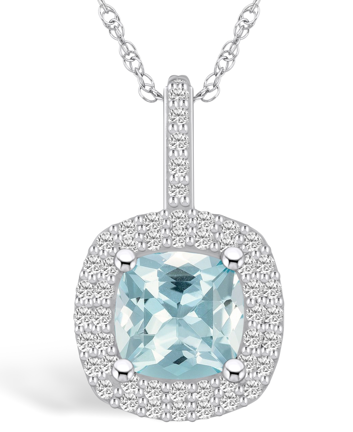 Aquamarine necklace macys shop