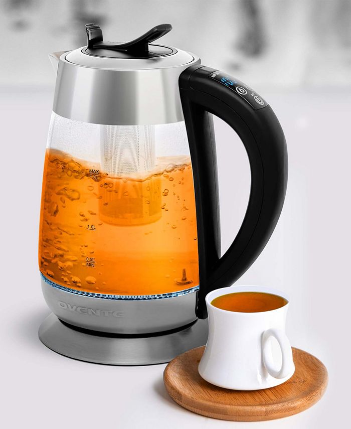 OVENTE Glass Electric Tea Kettle 1.8 Liter Bisphenol A Free Cordless Body 1500 Watt, KG661S Macy's