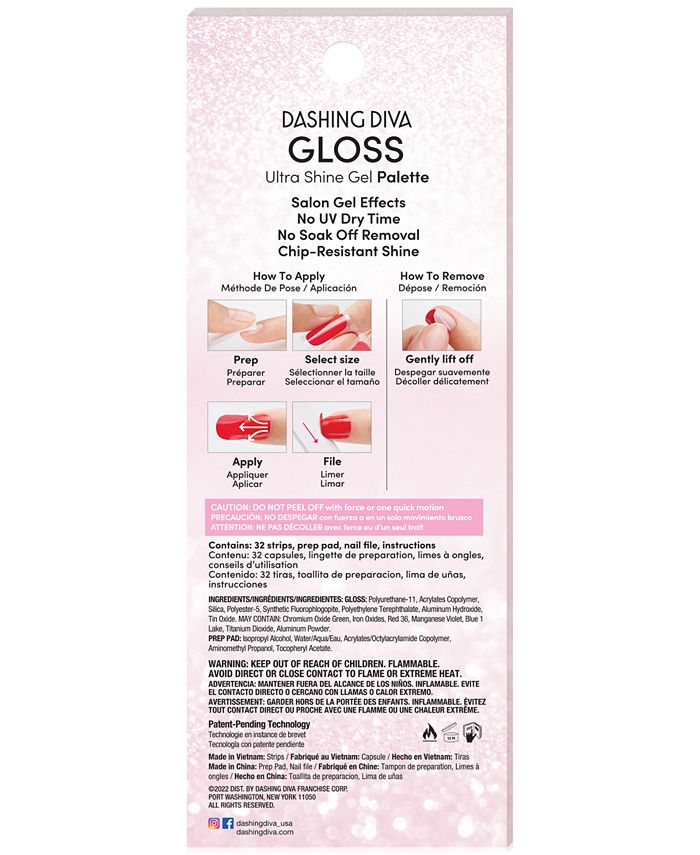 Dashing Diva GLOSS Ultra Shine Gel Palette Candy Graham Macy's