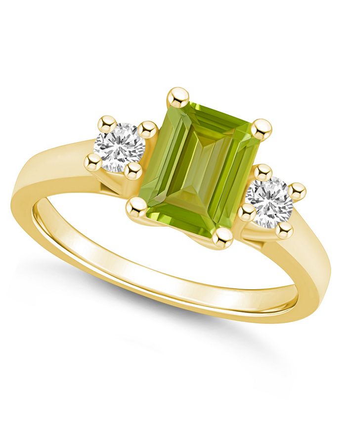Macy's peridot rings best sale
