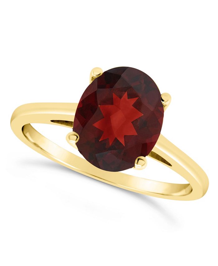 Macys on sale garnet ring