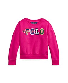 Toddler Girls Long Sleeves Logo Fleece Sweatshirt