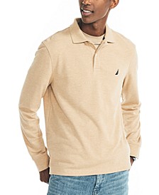 Men's Classic-Fit Comfort Long-Sleeve Deck Polo