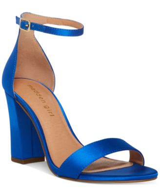 Shops macy's blue heels