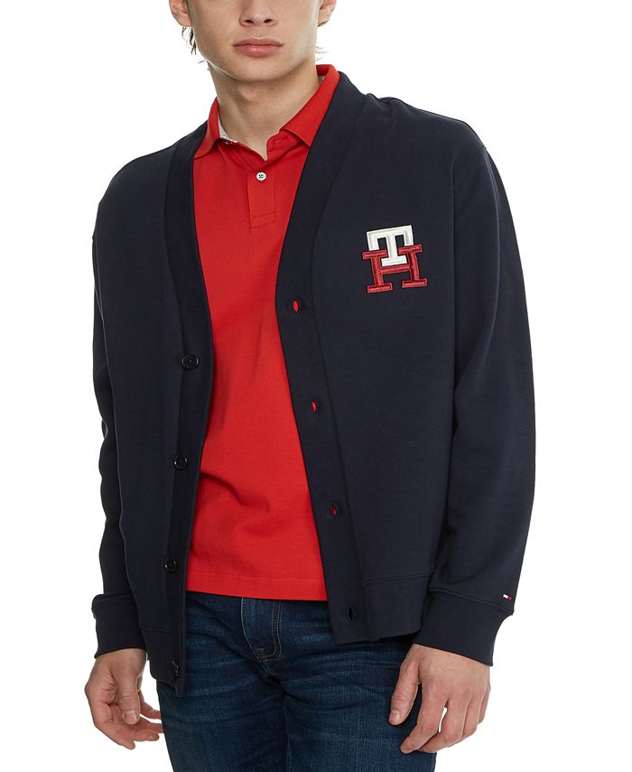 Døde i verden Brawl Merchandiser Tommy Hilfiger Men's Essential Monogram Cardigan Sweater - Macy's
