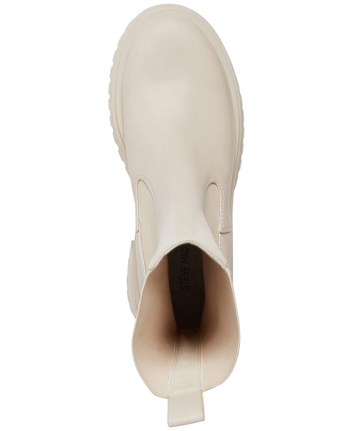 steve madden women's hesitant lug sole chelsea booties