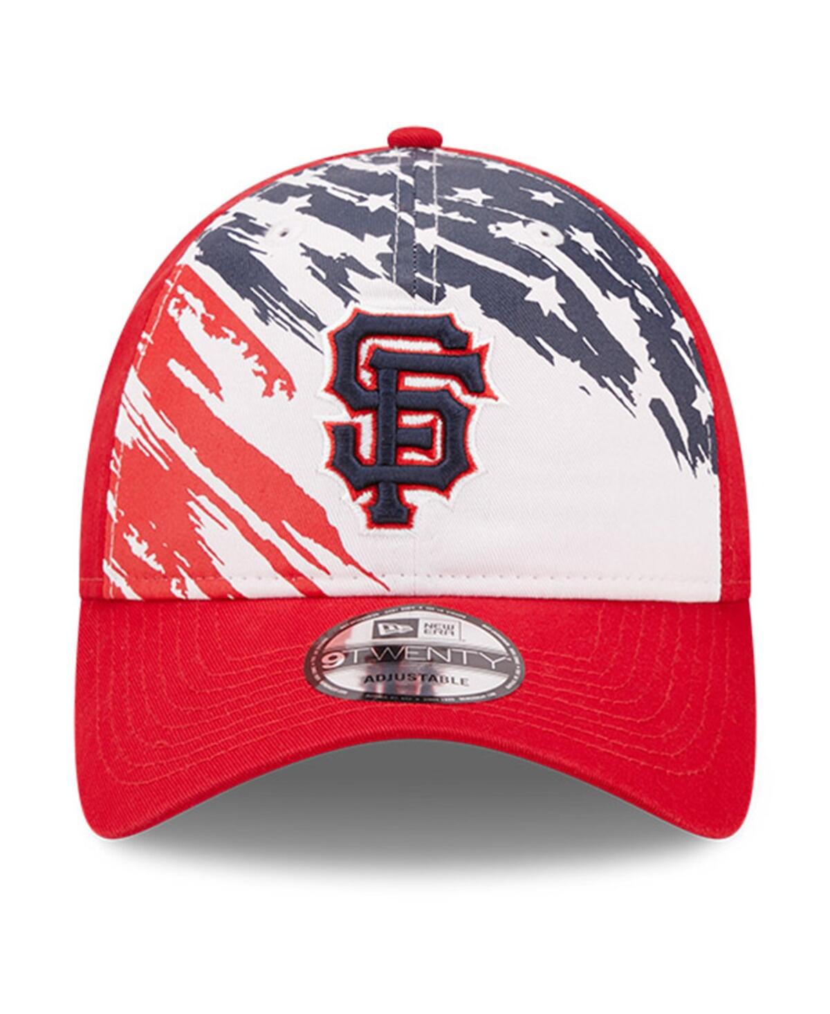 Shop New Era Men's  Red San Francisco Giants 2022 4th Of July 9twenty Adjustable Hat