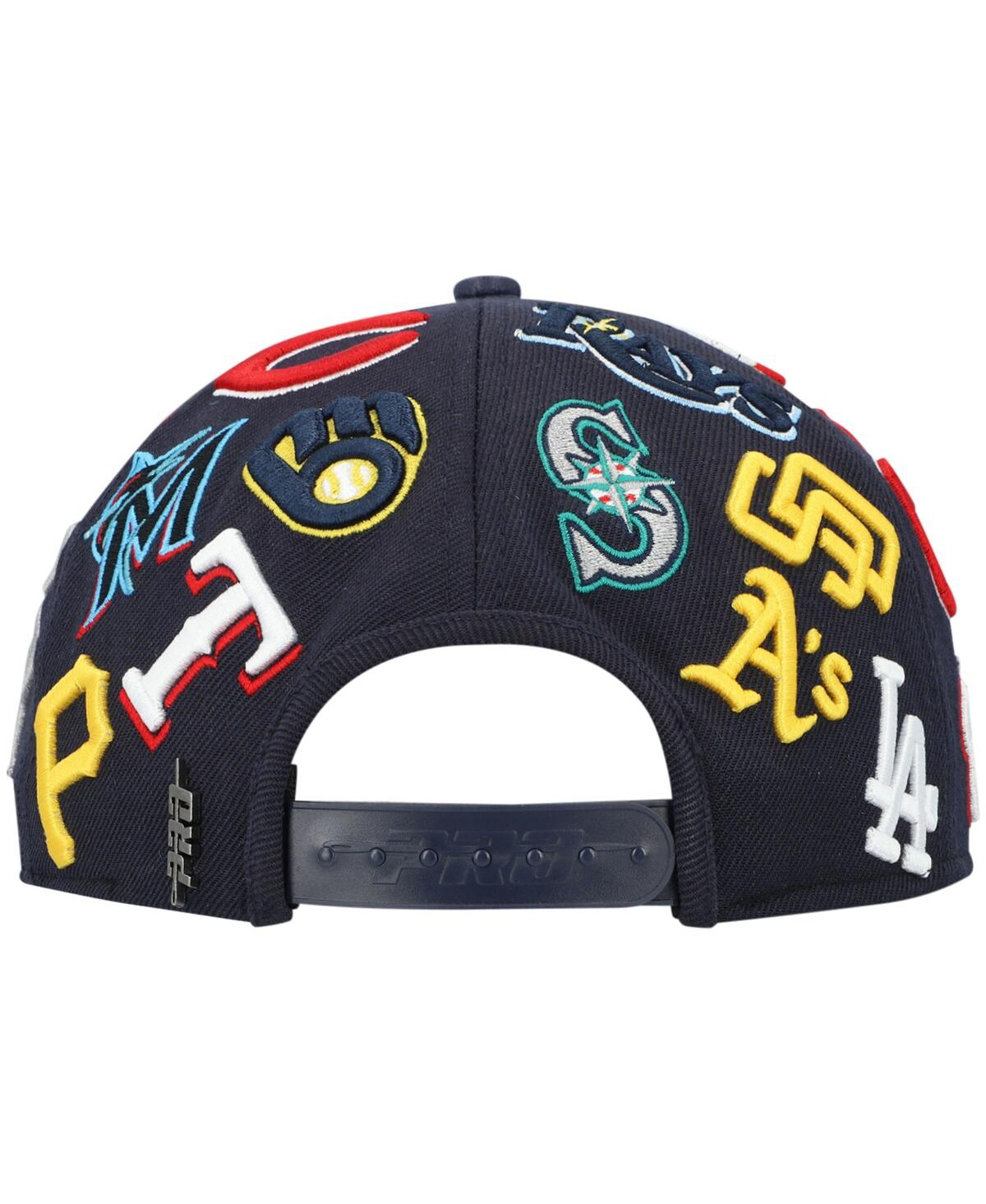 Shop Pro Standard Men's  Navy Mlb Pro League Wool Snapback Hat