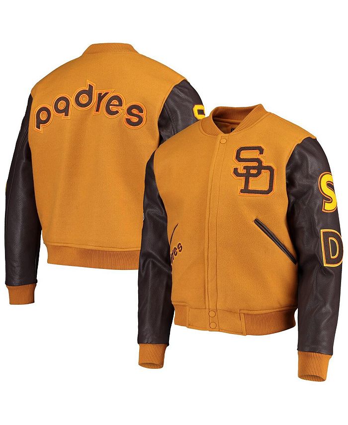 Pro Standard Men's Brown San Diego Padres Varsity Logo Full-Zip Jacket -  Macy's