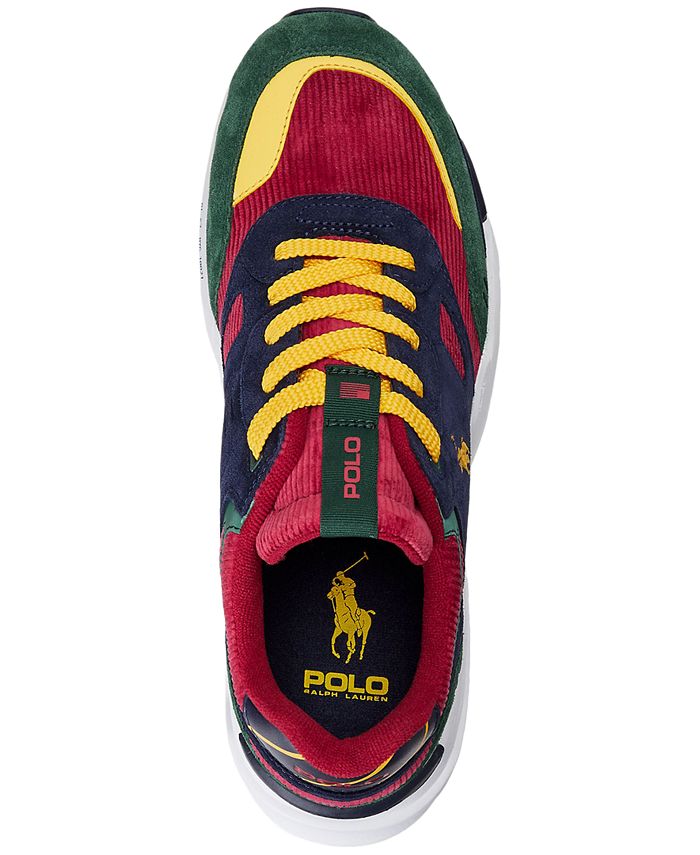Polo Ralph Lauren Men's Jogger Suede & Corduroy Sneaker - Macy's