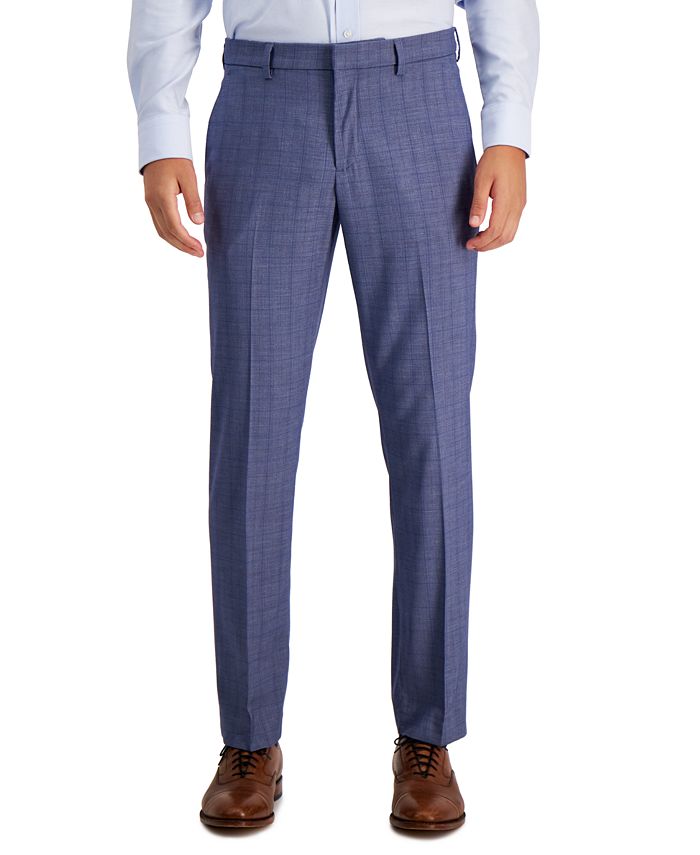 Mens slim fit best sale dress pants macy's