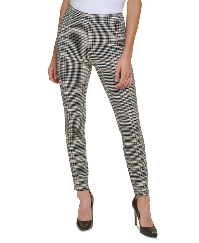 Tommy Hilfiger Women's Plaid Stretch Pull-On Pants - Macy's