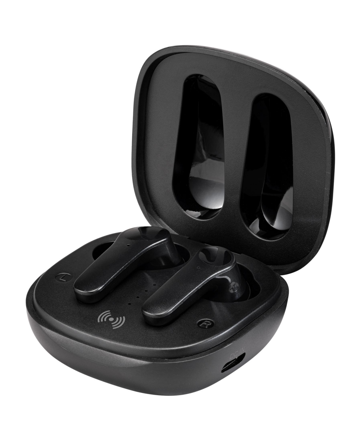 Ilive Truly Wireless Active Noise Canceling Ear Buds With Charging Case, 2.28" X 2.28" In Black