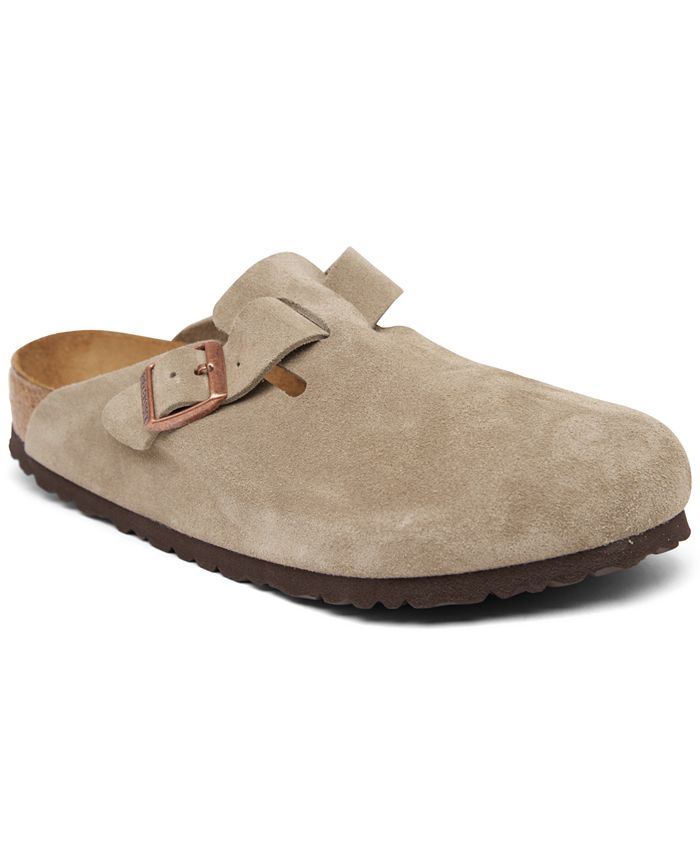 Birkenstock Boston Soft Footbed Clog (Men) - Mink Suede – The Heel Shoe  Fitters