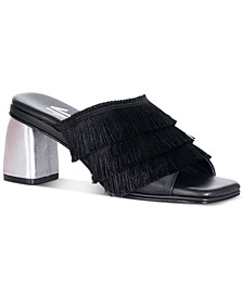 Women's ChaCha Fringe Block-Heel Dress Sandals