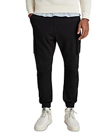 Men's Relaxed-Fit Cargo Pocket Cuffed Sweatpants