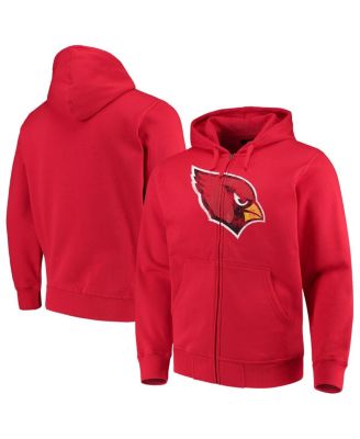 Men's Cardinal Arizona Cardinals Primary Logo Full-Zip Hoodie