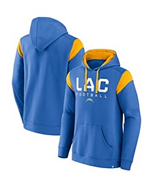 Men's Branded Powder Blue Los Angeles Chargers Call The Shot Pullover Hoodie