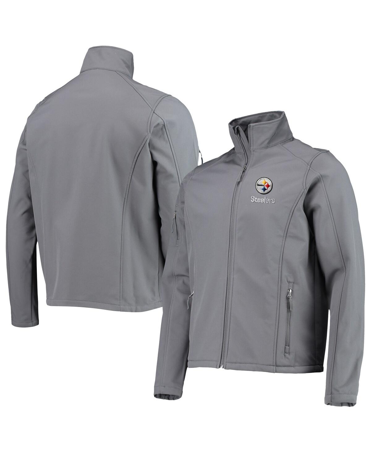 Dunbrooke Men's  Charcoal Pittsburgh Steelers Sonoma Softshell Full-zip Jacket