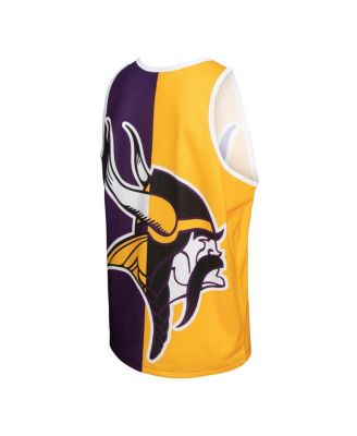 Men's Randy Moss Purple, Gold Minnesota Vikings Retired Player Graphic Tank Top