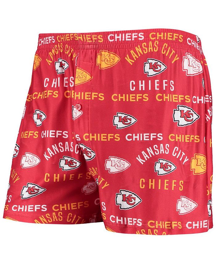 Concepts Sport Men's Red Kansas City Chiefs Flagship Allover Print Knit Boxers Macy's