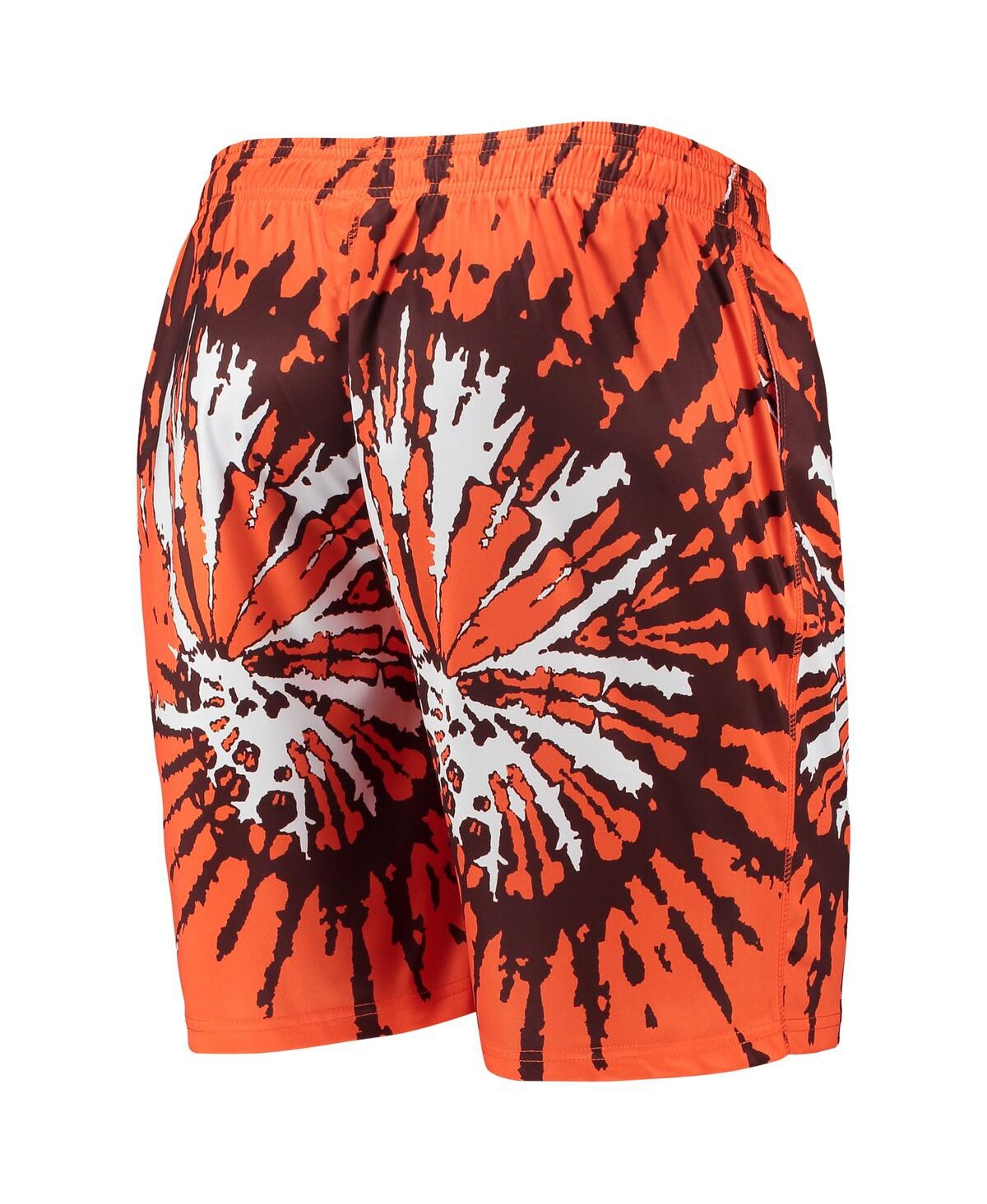 Shop Foco Men's  Orange Cleveland Browns Retro Static Mesh Lounge Shorts