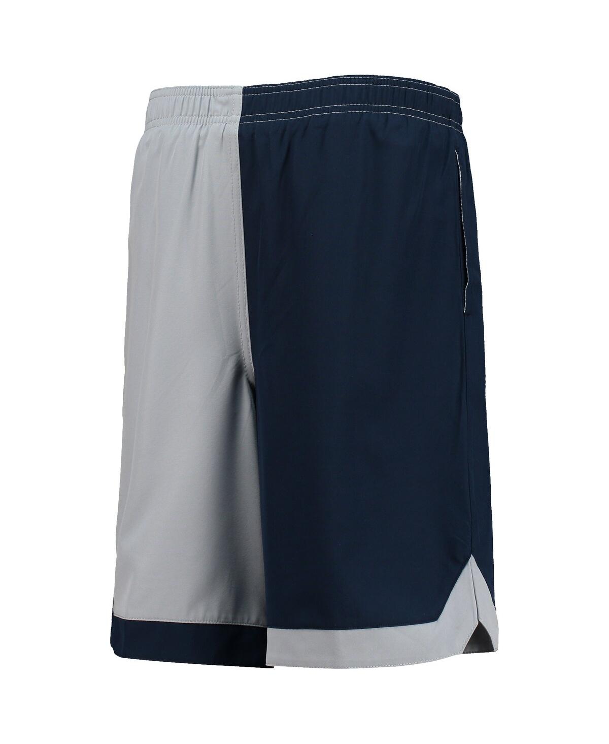 Outerstuff Big Boys Navy, Silver Dallas Cowboys Conch Bay Board Shorts In Navy,silver