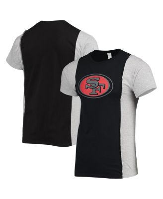 Men's Black, Heathered Gray San Francisco 49ers Split T-shirt