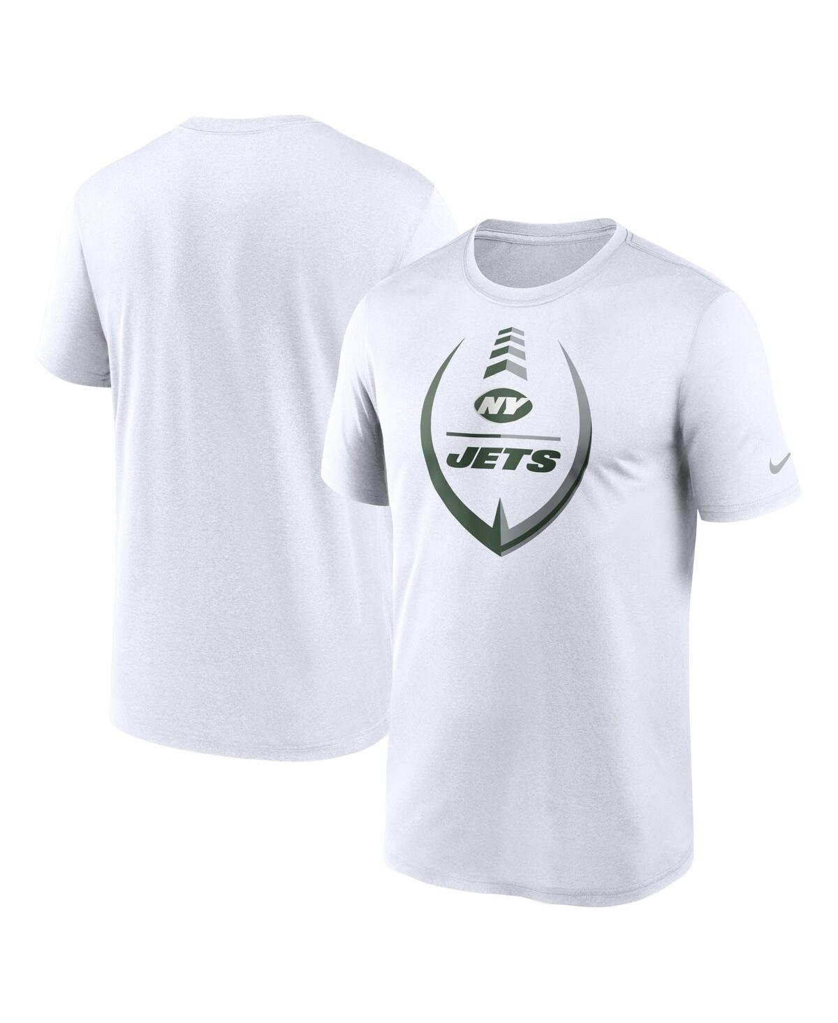 Men's Nike White New York Jets Icon Legend Performance T-shirt