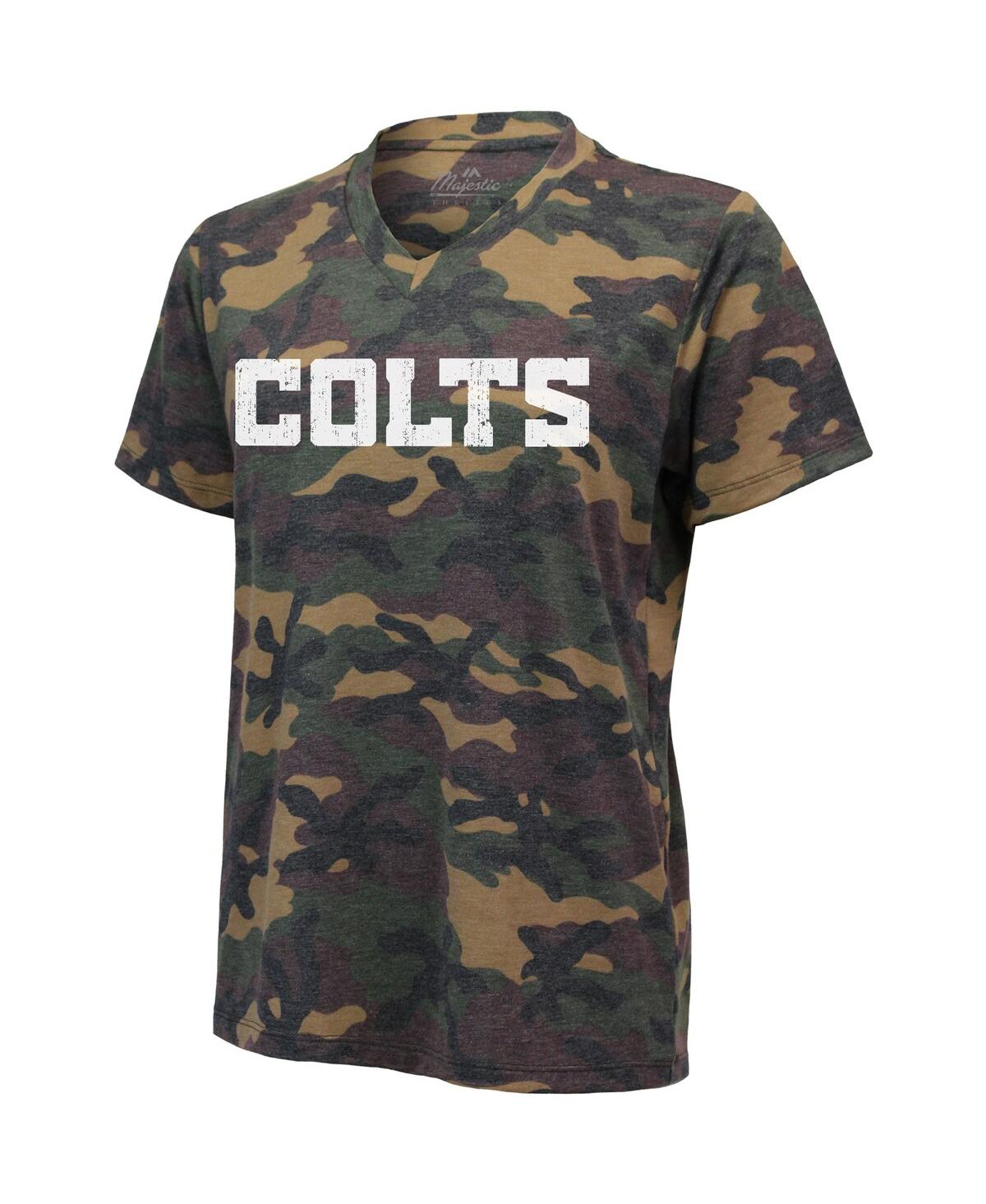 Shop Industry Rag Women's Jonathan Taylor Camo Indianapolis Colts Name And Number V-neck T-shirt