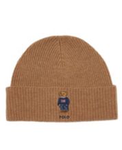 POLO RALPH LAUREN Hat with alpaca in brown/ dark brown