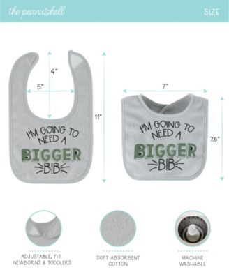 Baby Boys Terry Feeding Bibs, 10 Pack, Dino