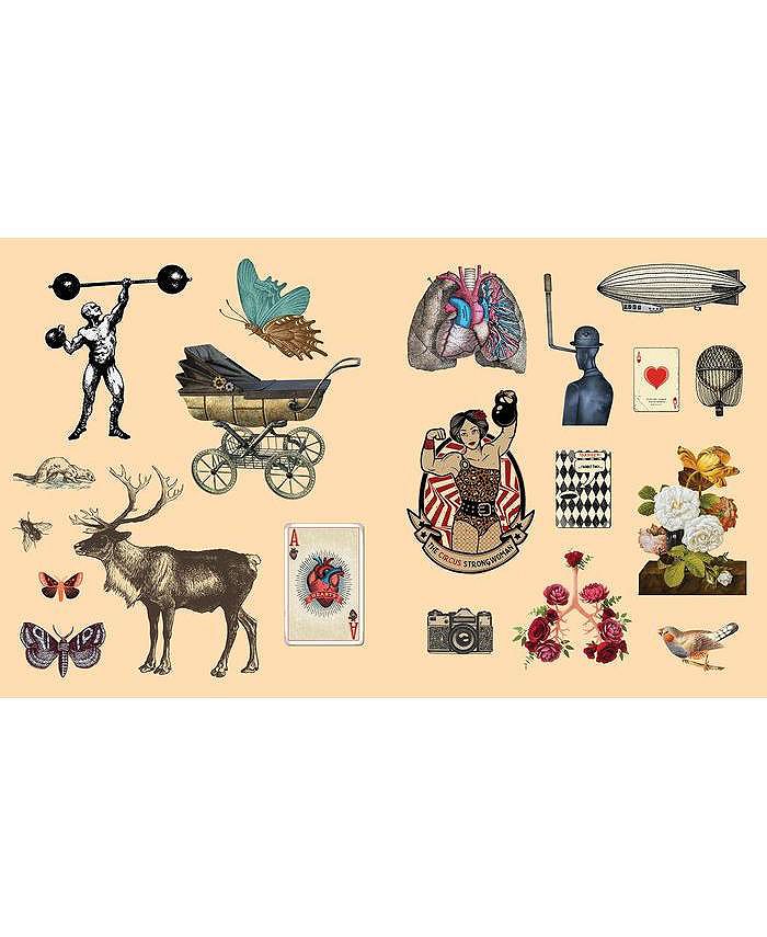 Barnes & Noble Sticker Studio Arcana A Sticker Gallery of Vintage